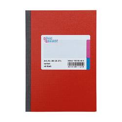 König & Ebhardt Kladde 8616271 Notizbuch kariert Rot 48 Blatt DIN A6