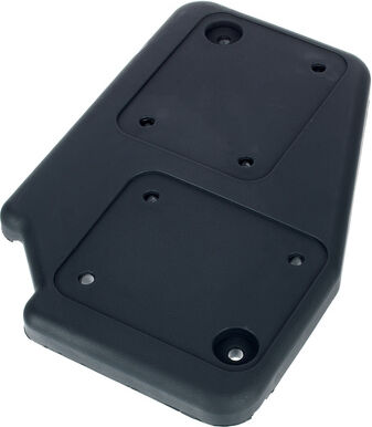 Adam Hall 38085 R Castor Plate Right Noir
