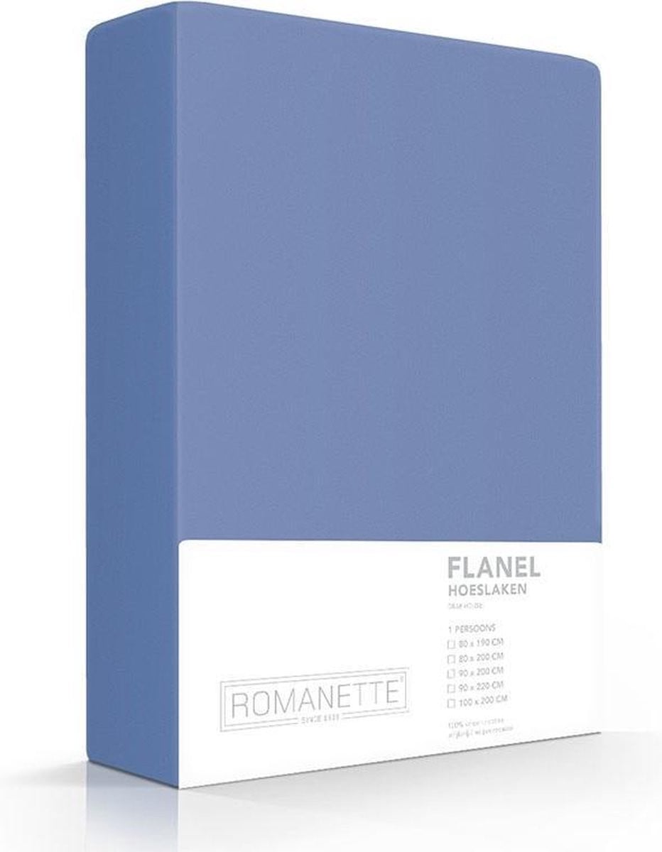 Luxe Verwarmend Flanellen Hoeslaken - Jeans