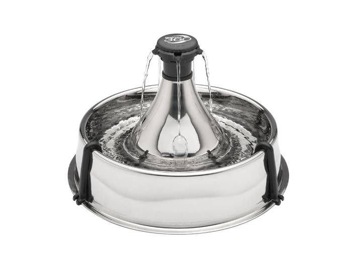 Wasserspender PETSAFE PetSafe Drinkwell 360 , silber (silberfarben), Edelstahl, Haustiertränken, Wasserspender