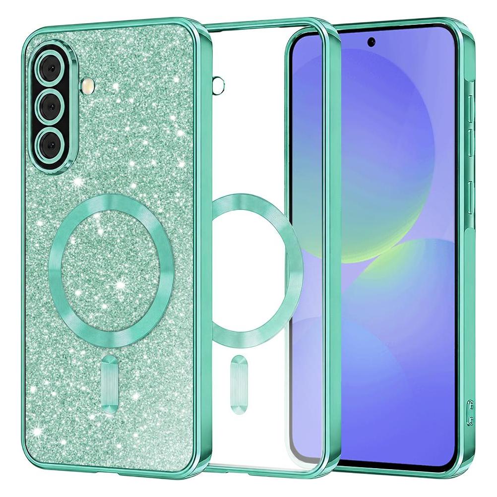 Techsuit - Luxury Glitter MagSafe - Samsung Galaxy A36 5G / A56 5G - Light Green (Samsung Galaxy A56 5G) (56364095)