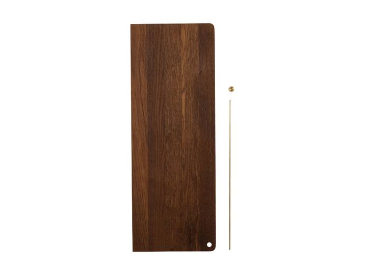 Woud Stedge Add-on Regal Geräucherte Eiche-Messing