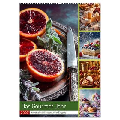 Das Gourmet Jahr (Wandkalender 2027 DIN A2 hoch), CALVENDO Monatskalender