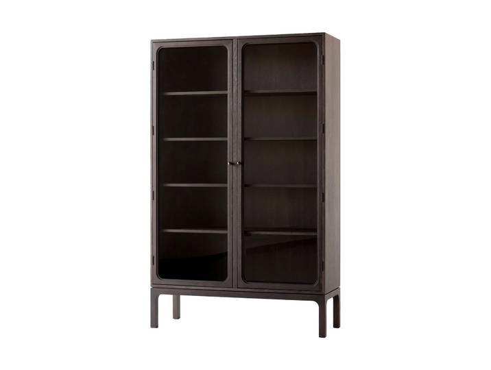 &Tradition Trace SC88 Vitrinenschrank 120x192x40cm Dark stained oak