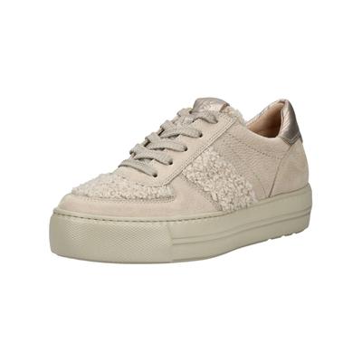 Sneaker PAUL GREEN "Paul Green Sneaker Nubukleder", Damen, Gr. 38, beige, Nubukleder, Schuhe Sneaker