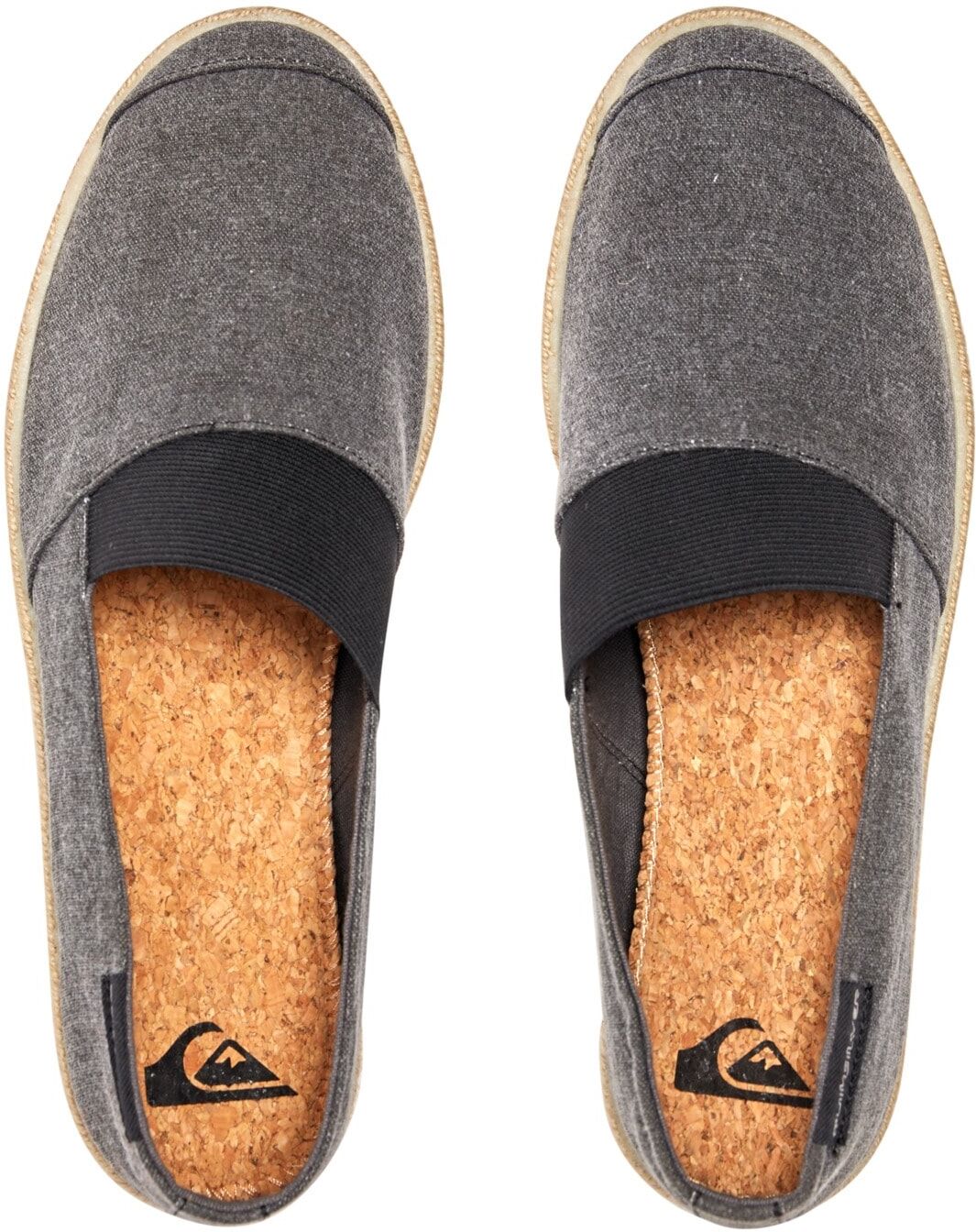 Sneaker QUIKSILVER "Espadrilled", Herren, Gr. 13(46), schwarz (solid schwarz), Obermaterial: Textil / Futter: Textil / Aussensohle: Gummi., Schuhe Sneaker solid schwarz 13(46)