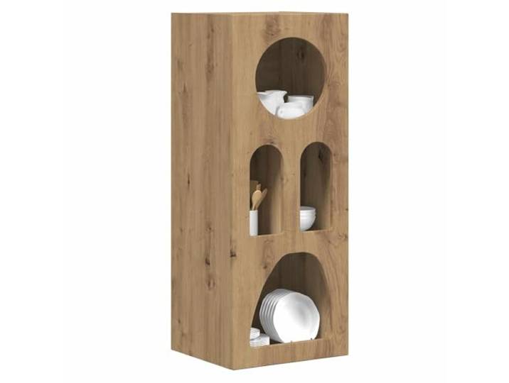 KTHLBRH Anrichte 40 x 35 x 100,5 cm aus technischem Holz Modernes Design, für Esszimmer oder Wohnzimmer, große Regale, dekoratives Möbelstück