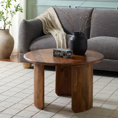 "SAFAVIEH Bari 30-Inch Wood Coffee Table, Dark Brown, Modern - 30"" W x 30"" D x 30"" H"