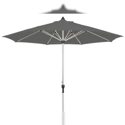 acamp acapole Marktschirm 270cm mit Knickgelenk, grau