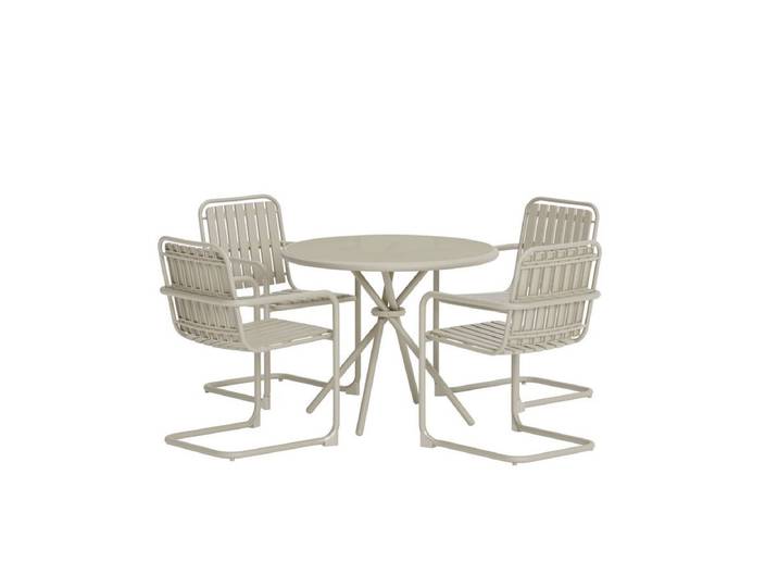 Garten Essgruppe Alvero – 5-teiliges Set in 2 Farben erhältlich - Beige - Luxusbetten24