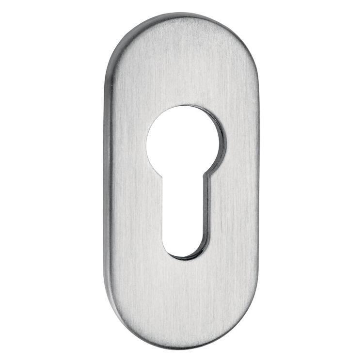 EDI Feuerschutzcliprosette 0813/6 Aluminium F12 Ovalrosette Profiltür (Türgarnitur) (0813/6103/12)