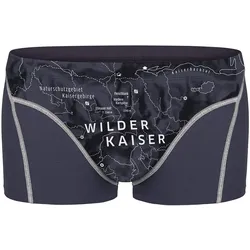 EIN SCHÖNER FLECK ERDE Herren Boxershorts - Shorts, Print, Baumwolle Wilder Kaiser (Graphit) / 2XL