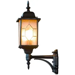 Konstsmide Außen-Wandleuchte MILANO UP, E27 max. 75W, Schwarz/Silber, Aluminium / Acrylglas in Bleikristalloptik KON-7247-759