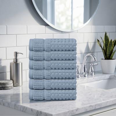 Home Weavers Inc Home Weavers Willow Collection 630GSM Cotton Zero Twist Super Absorbent Wash Cloth - 13x13
