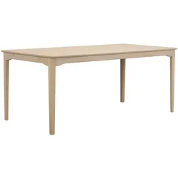 Esstisch Markham aus Eiche, skandinavisches Design, Whitewash, 180x90 cm, für 6–8 Personen