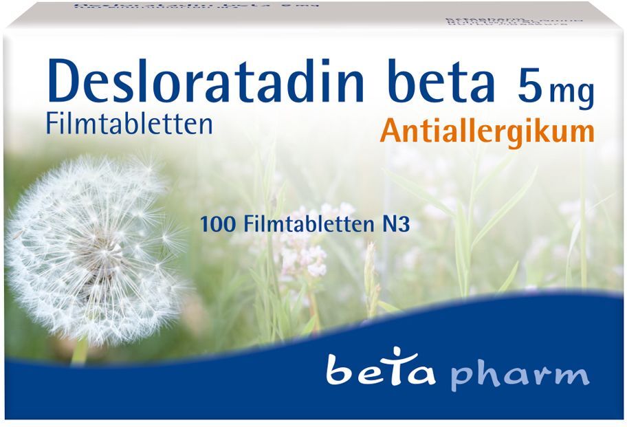 Cetirizin beta Desloratadin beta 5 mg Filmtabletten 100 St