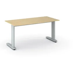 Büroschreibtisch PRIMO FLEXIBLE, 160x80 cm, Birke