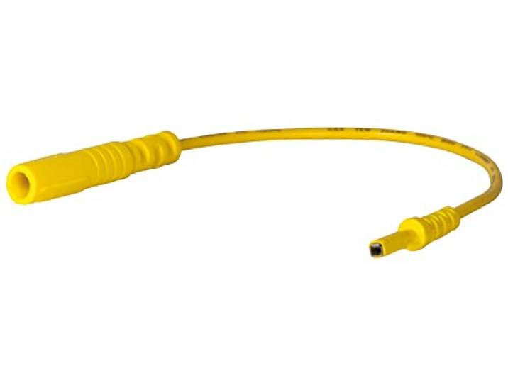 SW Stahl Prüfkabel - Testkabel met 2,1 mm Bus - Geel - 190 mm - 32225L-2