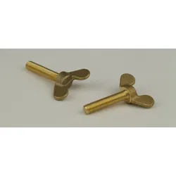 DIN 316 - Messing - M 6x12 - Flügelschrauben deutsche Form