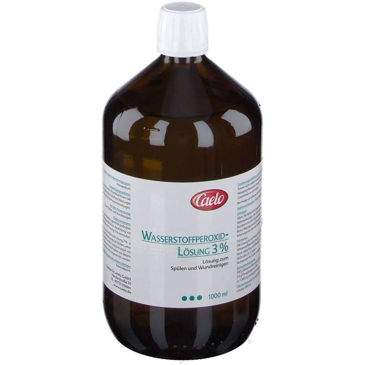 Wasserstoffperoxid 3% Caelo Lsg.Standard Zul. 1000 ml Flüssigkeit