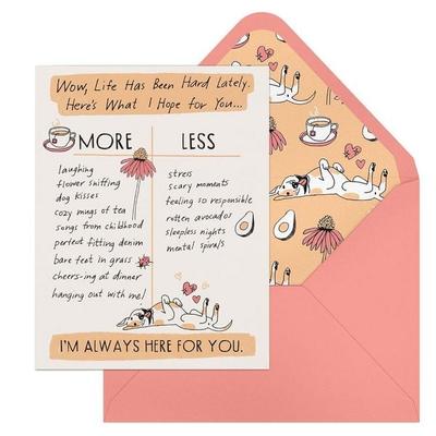 6-Pack Em & Friends Julia Rothman Empathy More/Less Greeting Cards, Taschenbuch von Julia Rothman,Em & Friends, Knock Knock, 978-1-64246-583-9