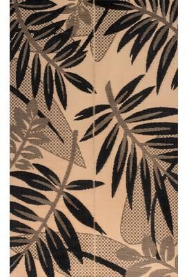 JONATHAN Y Wilde Classic Botanical Foldable Waterproof Reversible Plastic Straw Outdoor Rug