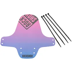 RockShox Steckschutzblech Fender schwarz blau, pink verlaufend schwarzes Logo