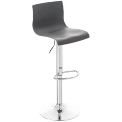 CLP Barhocker Hover Kunststoff grau/Metall in Chromoptik