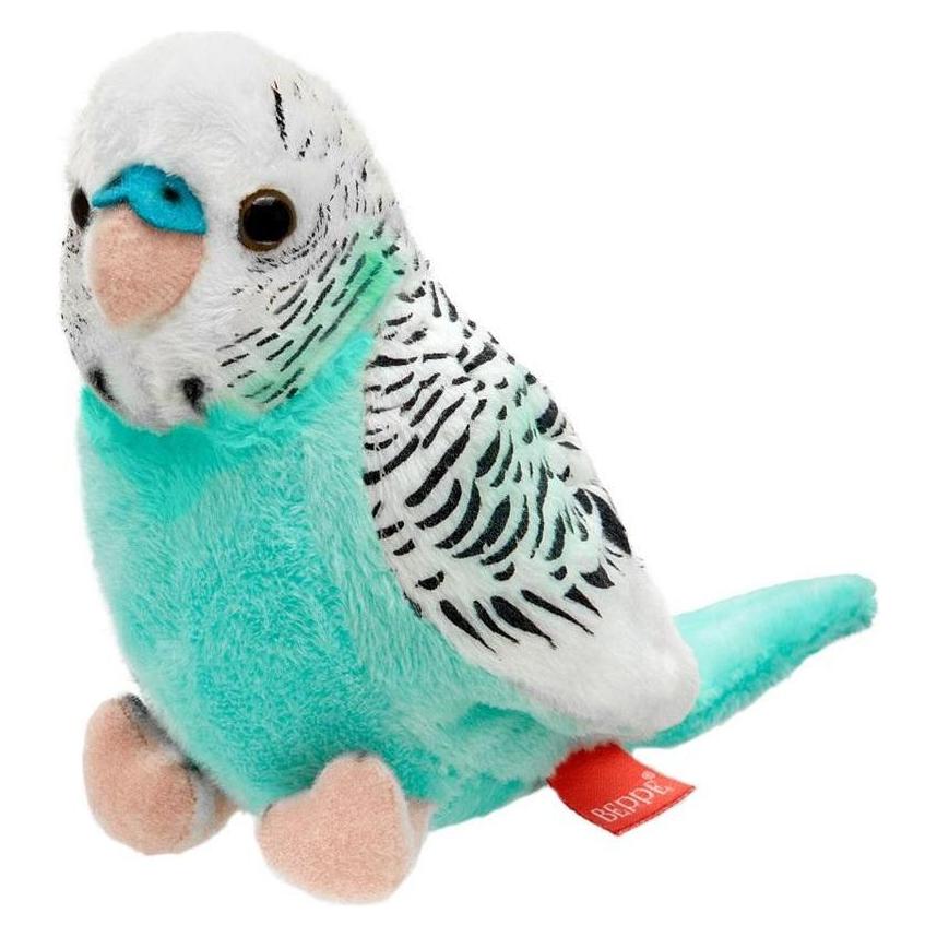 Beppe Blau-weisser Wellensittich 13cm (13 cm) (ZA5520)