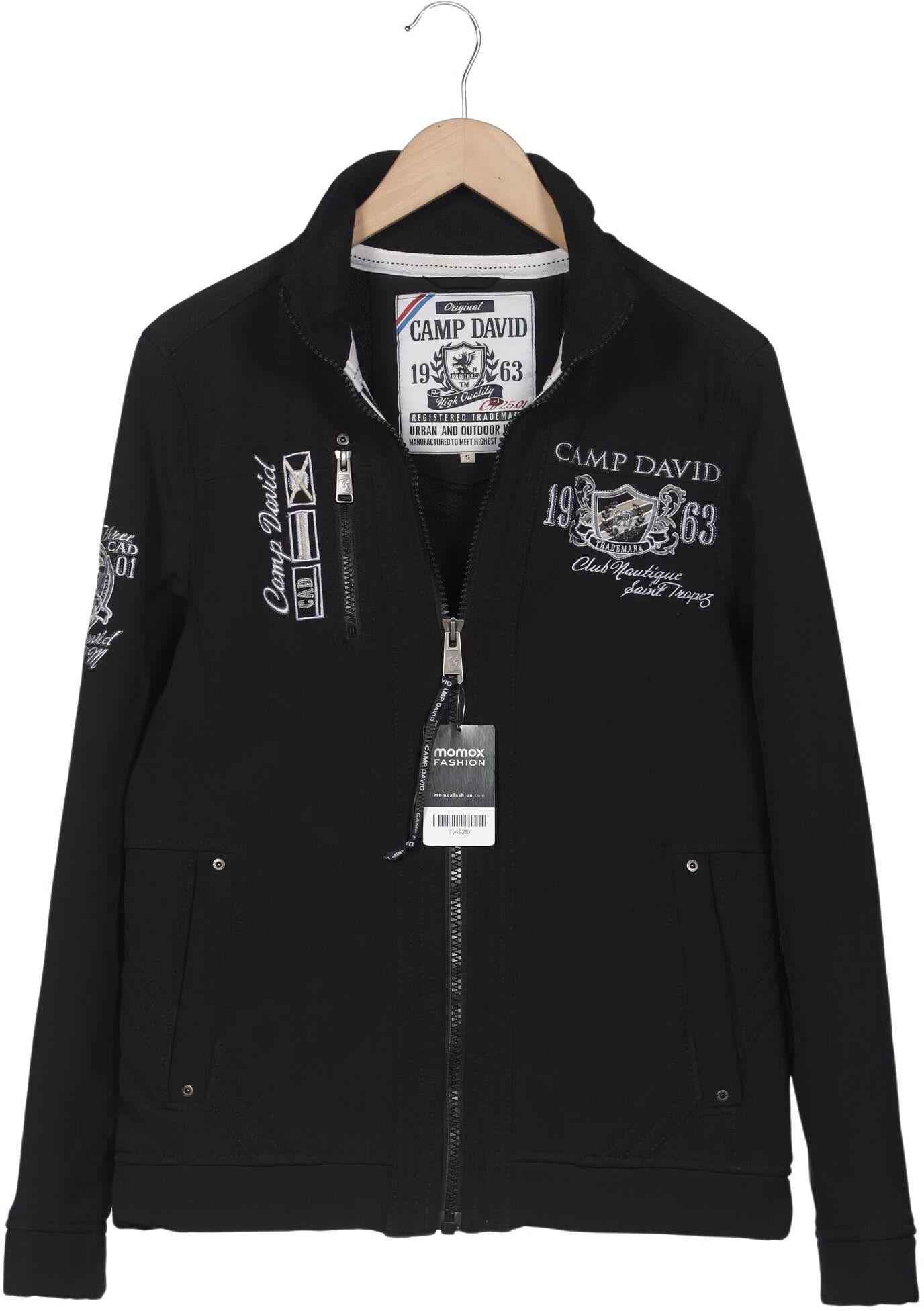 Camp David Herren Jacke, Schwarz, Gr. S, Synthetik - Second Hand