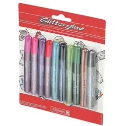 Brunnen 10er-Pack Glitzer-Kleber