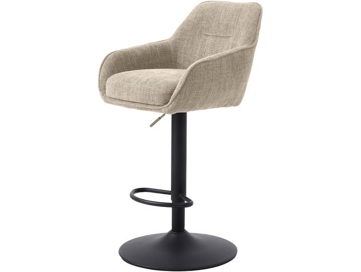 Barhocker 2er-Set Arel Leinen Polyester H 53 cm - Barhocker 2er-Set