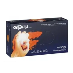 Gripzzly Nitrilhandschuhe Orange Gr. L 50 Stk Box