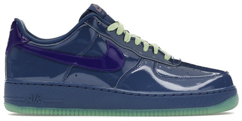 Nike Air Force 1 Low Patent Leather Mystic Navy Grape Ice - EU 43