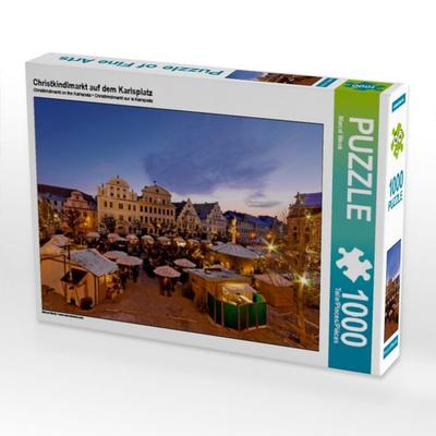 CALVENDO Puzzle Christkindlmarkt auf dem Karlsplatz | 1000 Teile Lege-Größe 64x48cm Foto-Puzzle für glückliche Stunden