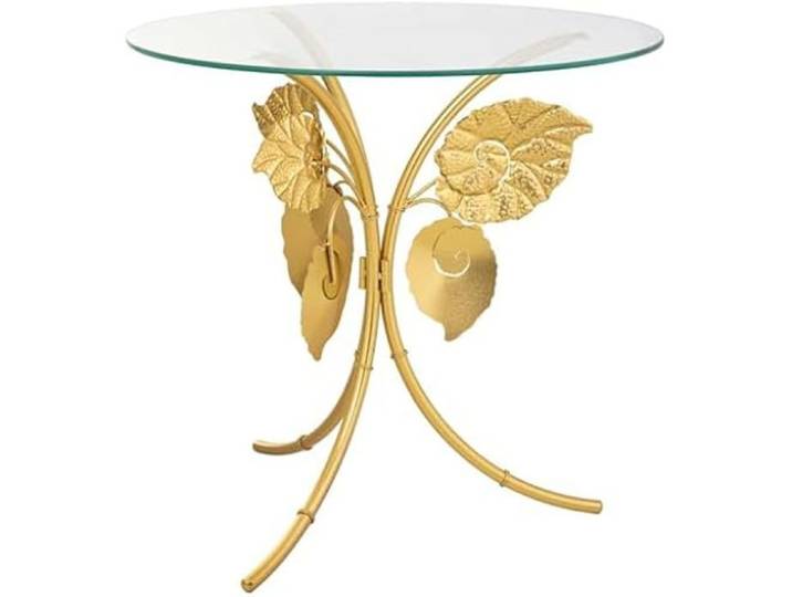 Table d'angle carrée dorée - Alexandra House Living - Contemporain - Design