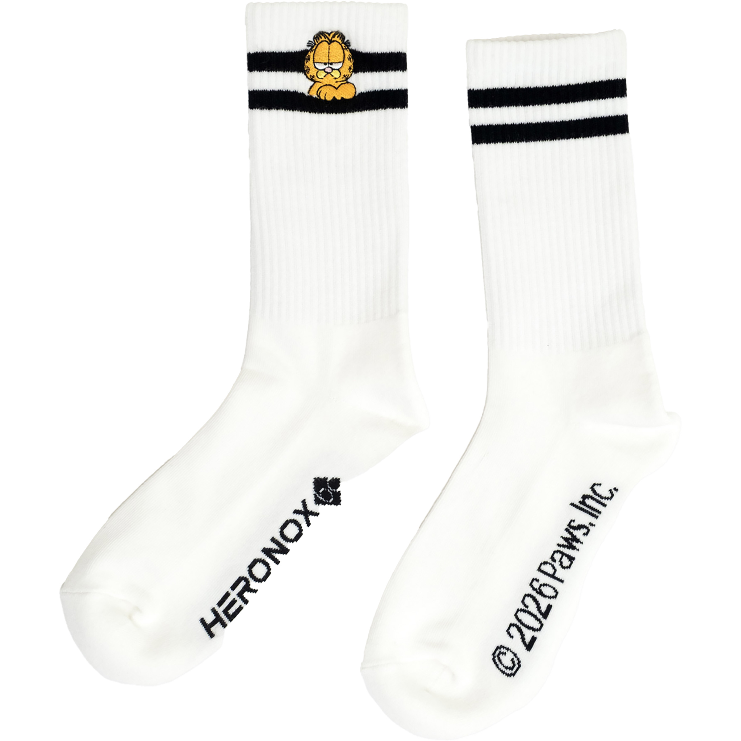 Bavarian Caps Garfield: Monday Mood Freizeitsocken weiss Größe 36 Lifestyle