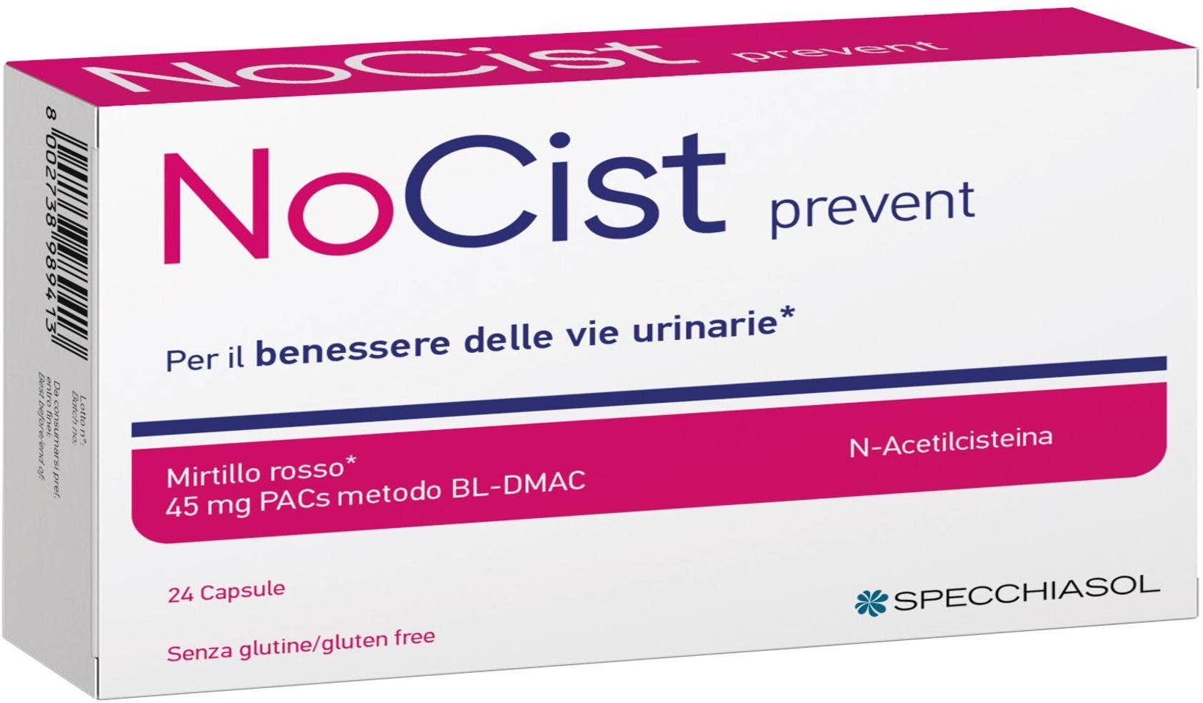 SPECCHIASOL Nocist Prevent 24 Capsule Vegetali 