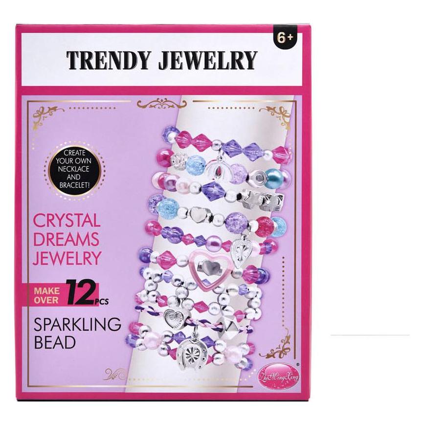Trendiges Schmuckset Funkelnde Perlen (62072018)