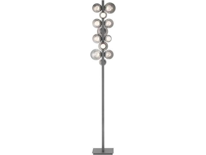NEUHAUS PURE LED Stehlampe PURE Popup , grau (platinfarben), 12, H: 160cm, 1 Stk., Leuchten, Stufenloses dimmen, CCT, Tastdimmer, Memoryfunktion, LED Stehlampe