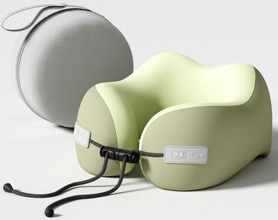 Uplifted Trends Memory Foam U Shaped Travel Pillow Soft Neck Support Pillow For Comfort And Relaxation green