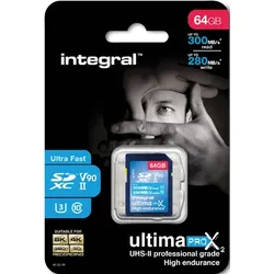 INTEGRAL SDXC-Card 64GB Ultima ProX V90 (300/240MB/s) (Class10)