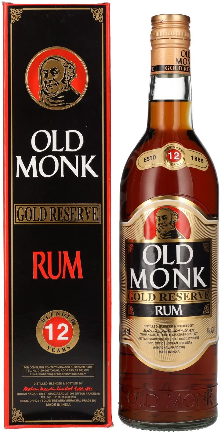 Old Monk Rum Old Monk Gold Reserve Rum 12 Years Old 42,8% Vol. 0,7l in Geschenkbox