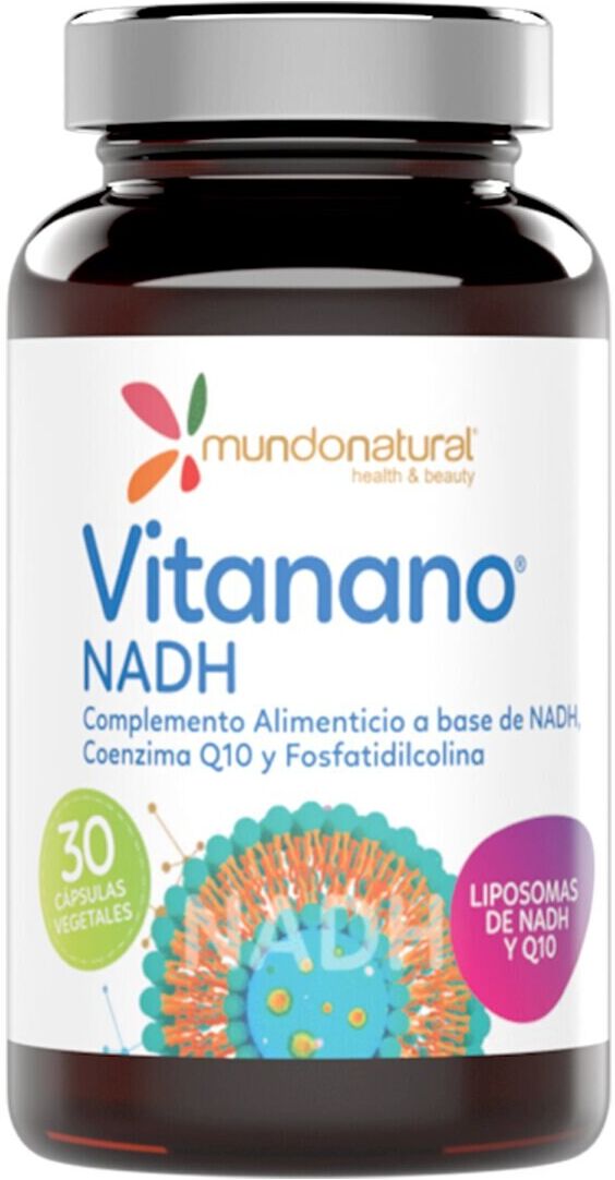 Mundo Natural 30 Cápsulas NADH liposomado .