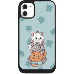 Nivocase Handyhülle für Apple iPhone 11 Hülle NIVOpure Case Schwarz Aristocats Disney Katze (Apple iPhone 11), Smartphone Hülle, Schwarz