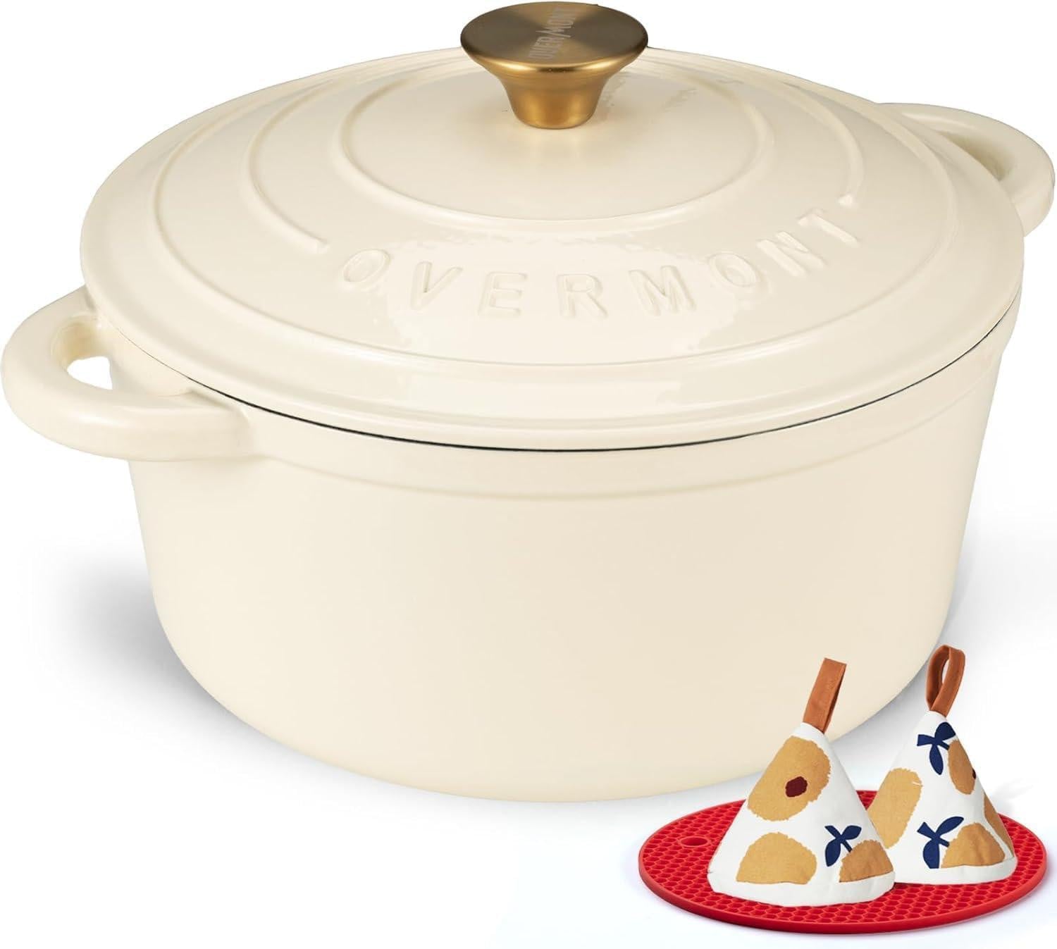 Overmont geëmailleerde gietijzeren braadpan, 24 cm