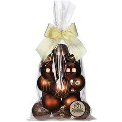 16 Weihnachtskugeln 6cm Kunststoff Christbaumkugeln Weihnachtsbaumkugeln Motiv