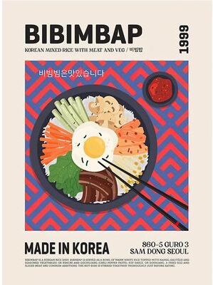 Inspire Essentials World Cuisine Food Wall Art Kitchen Canvas Poster Ramen Pizza Coffee Decor 20 20x30cm No Frame