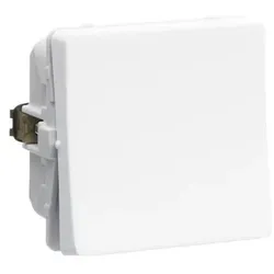 LK, Zubehör Elektroinstallation, FUGA Korrespondenzschalter 1 Modul, Weiss- In Tasche für DIY