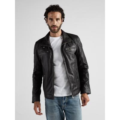 Lederjacke JCC "51195", Herren, Gr. 60, braun, Oberstoff: 100% Lammleder. Futter: 100% Polyester, mit Knopf, Jacken